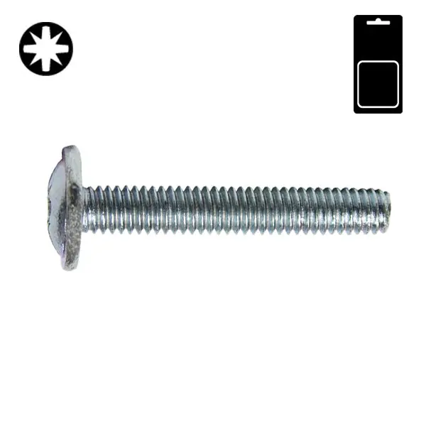 SODIFER VITI TESTA BOMBATA LARGA ZINCO CROMATE M 4X28 BLISTER PZ12