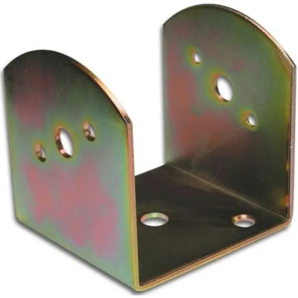 MINUTEX STAFFA PER TRAVI FORI D.MM13 MM 90X 90X3 H.MM 95 ACCIAIO ZINCATO