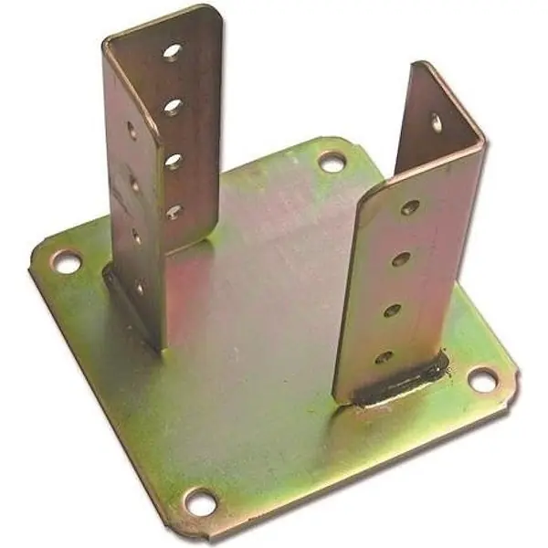 MINUTEX SUPPORTO PER TRAVI CON PIASTRA DI FISSAGGIO MM180X180 ZINCATO