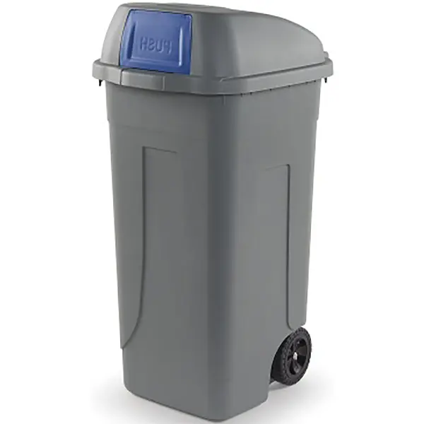 MOBIL PLASTIC BIDONE RACCOLTA DIFFERENZIATA PUSH BLU LT100