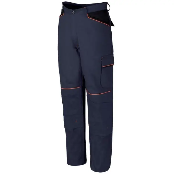 ISSA PANTALONE SHOT COLORE BLU CON INSERTI NERI TG.XXL*