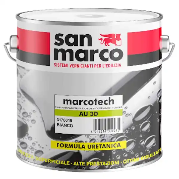 SAN MARCO MARCOTECH AU 3D SMALTO PER PAVIMENTI IN CEMENTO BIANCO LT2,5