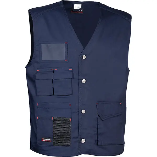 COFRA GILET MULTITASCHE MONASTIR COLORE NAVY TG. L
