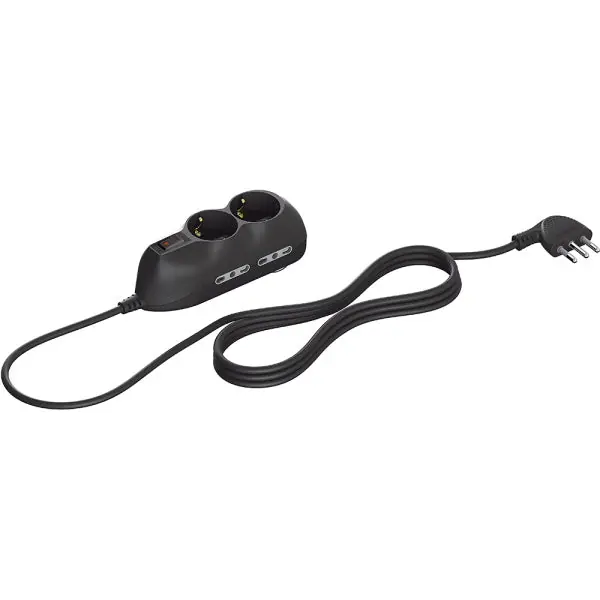 BTICINO MULTIPRESA SLOT6 6 PRESE CAVO DA MT1,5 SPINA 10A ANTRACITE