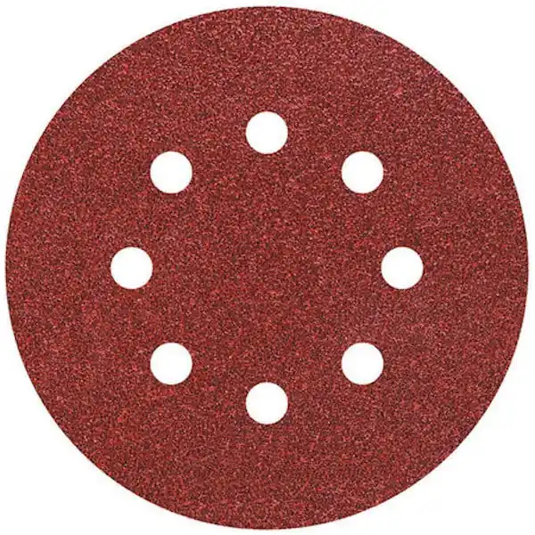 VALEX DISCHI ABRASIVI VELCRATI CON 8 FORI D.MM125 IN CONF.DA PZ5 GR 80
