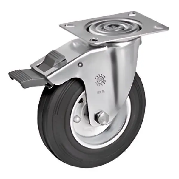 TELLURE ROTA RUOTA 53 SUPPORTO GIREVOLE CON FRENO D.MM225 KG250