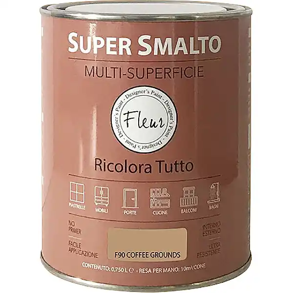 FLEUR SUPER SMALTO MULTI-SUPERFICIE F90 COFFEE GROUNDS LT 0,750
