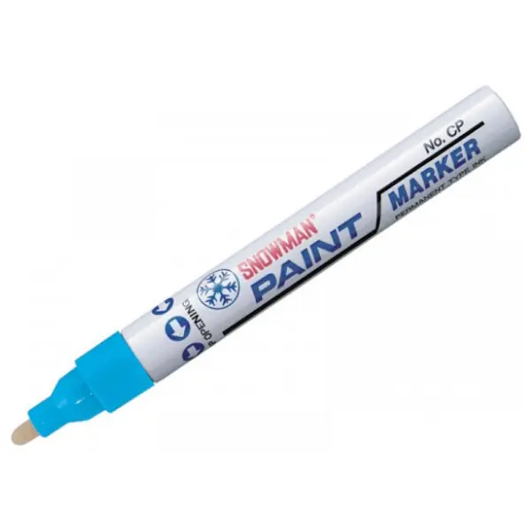 ULLMANN SNOWMAN MARCATORE PAINT MARKER PUNTA TONDA MM4,5 AZZURRO