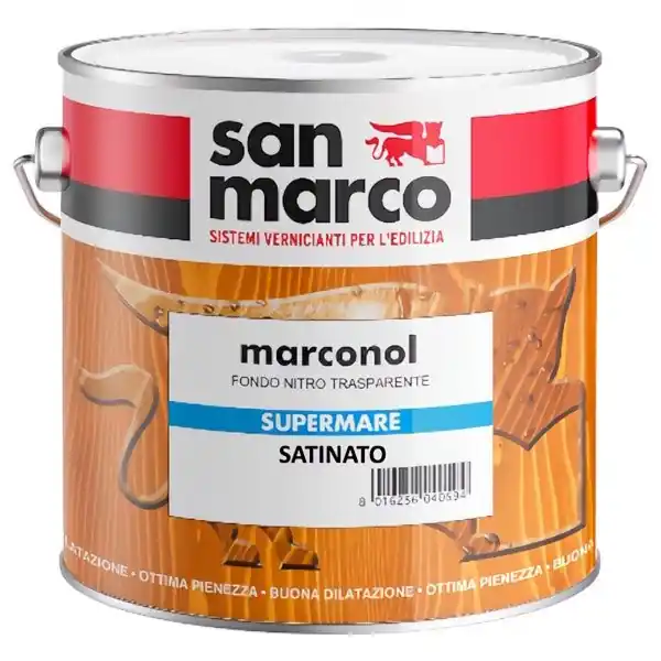 SAN MARCO MARCONOL SUPERMARE SATINATO VERNICE LEGNO TRASPARENTE LT5*
