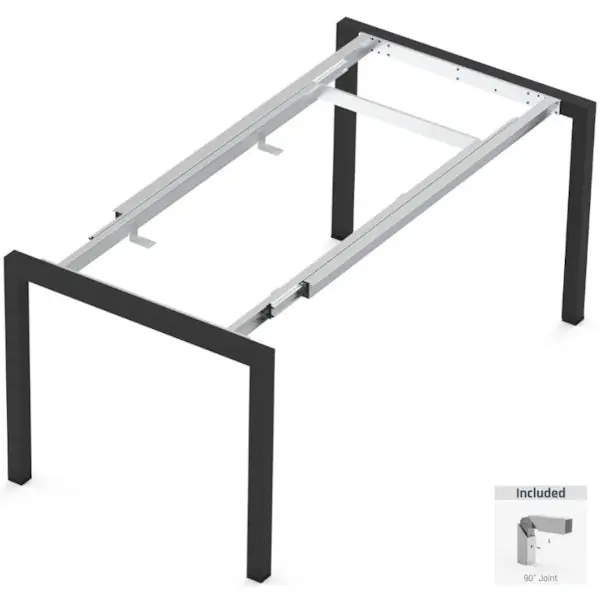 RAM STRUTTURA PER TAVOLI ALLUNGABILE COLORE NERO CM90X140