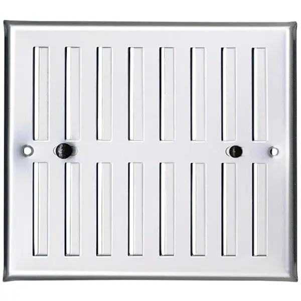 LA VENTILAZIONE GRIGLIA ALLUMINIO CON DOSATORE ARIA MM190X168 GRIGIO
