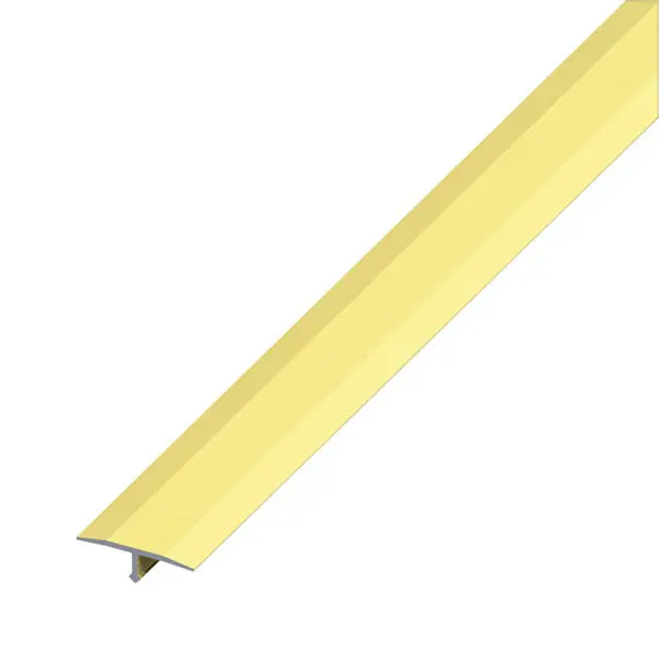 ALFER PROFILO COPERTURA GIUNTI ALLUMINIO ANODIZZATO OTTONE MM14X6 MT2,5