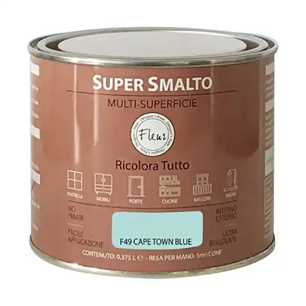 FLEUR SUPER SMALTO MULTI-SUPERFICIE F49 CAPE TOWN BLUE LT 0,375
