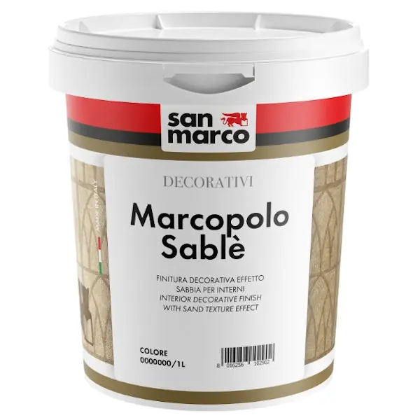 SAN MARCO MARCOPOLO SABLE‘ ARGENTO LT4 FINITURA DECORATIVA