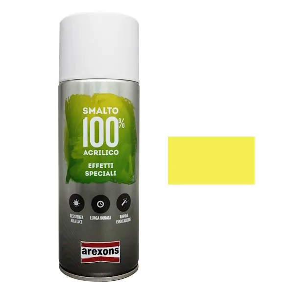 AREXONS SMALTO ACRILICO EFFETTO FLUORESCENTE GIALLO SPRAY ML400