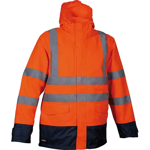 COFRA GIACCA ALTA VISIBILITA‘ TELSEN 3 IN 1 ARANCIO FLUO/NAVY TG.S*