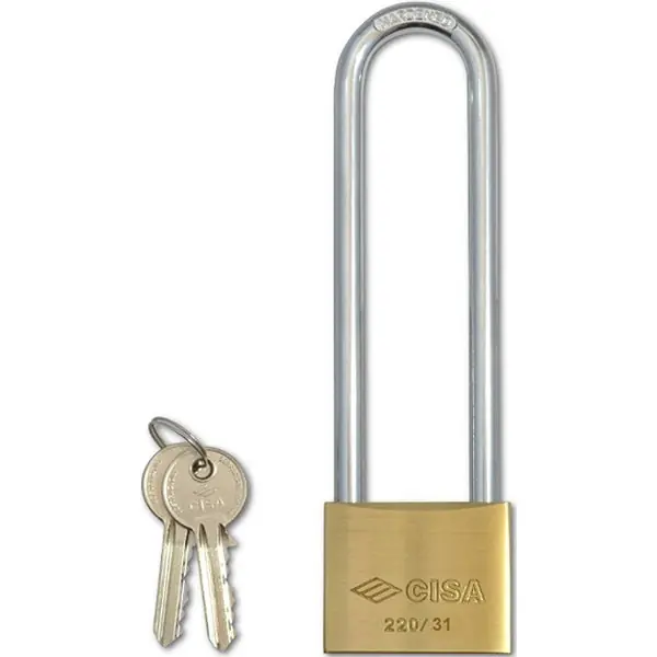 CISA LUCCHETTO OTTONE ARCO LUNGO MM40X63,5H