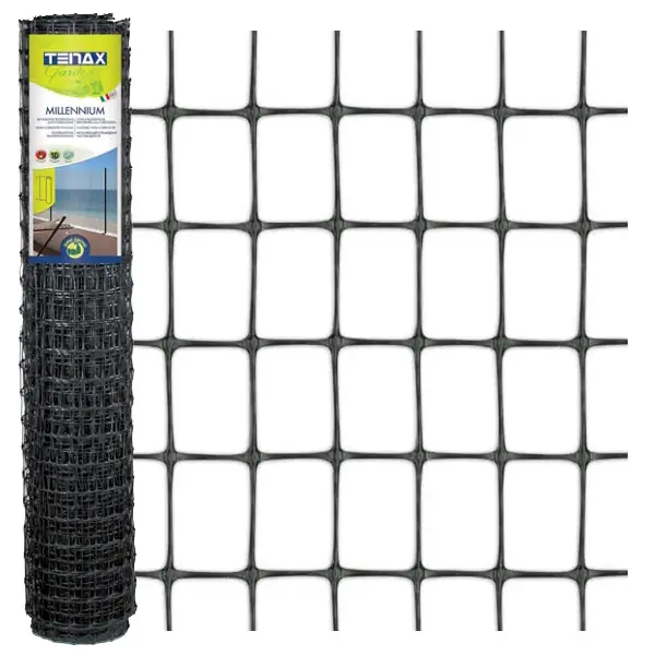 TENAX RETE MILLENNIUM IN PLASTICA PER RECINZIONI ANTRACITE MT1,0X10