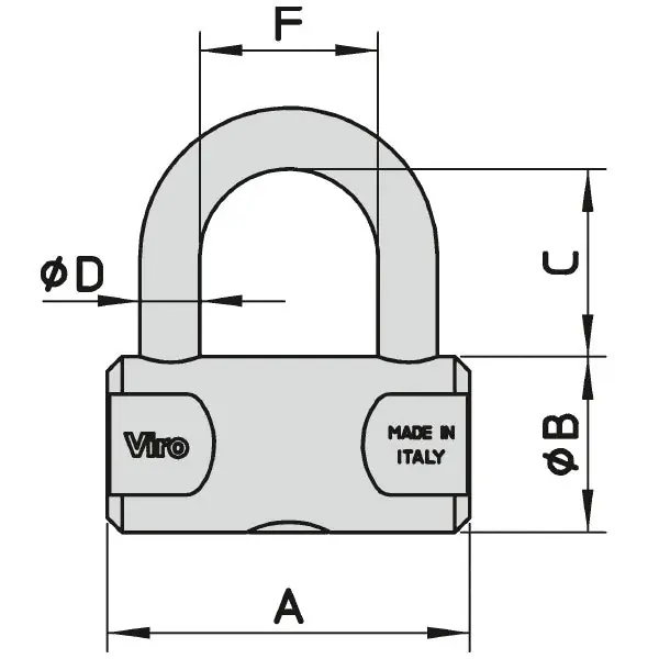 VIRO LUCCHETTO CILINDRICO SERIE 102 MM50