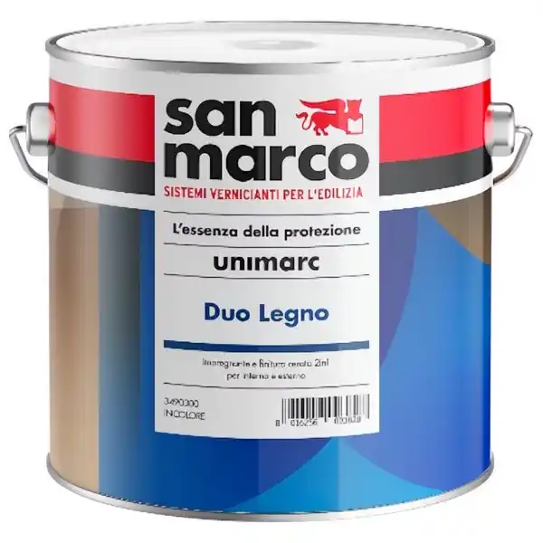 SAN MARCO UNIMARC DUO IMPREGNANTE/FINITURA LEGNO TEAK LT 0,75