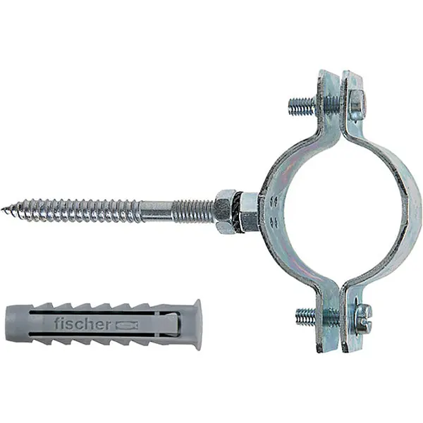 FISCHER COLLARE PESANTE IN ACCIAIO CON VITE E TASSELLO CPT 4"*