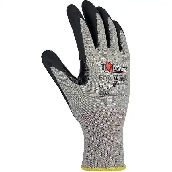 U-POWER GUANTI MOD. HIGH COLORE GRIGIO/NERO TG 9