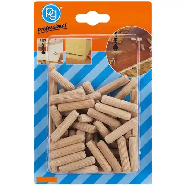 PG PROFESSIONAL SPINE DI LEGNO A PROFILO ZIGRINATO MM 8X35 CONF.PZ 60