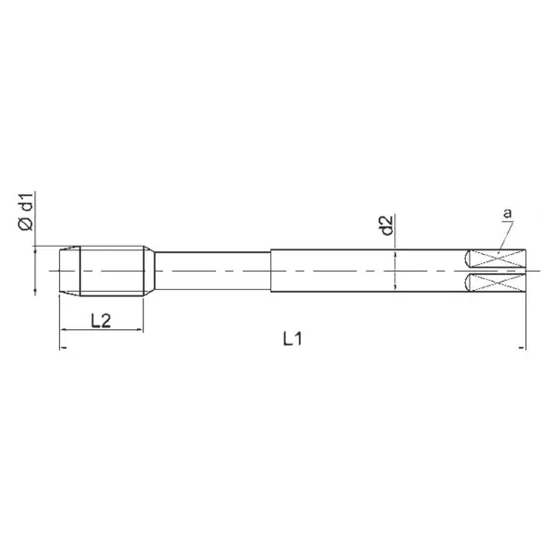 UFS MASCHIO MACCHINA V83 TXC ELICA 48° HSS-V3 FORI CIECHI M14X2