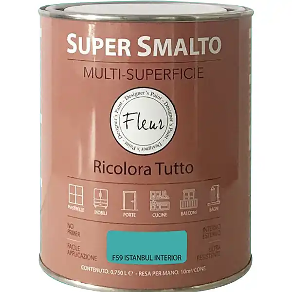 FLEUR SUPER SMALTO MULTI-SUPERFICIE F59 ISTANBUL INTERIOR LT 0,750