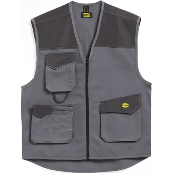 DIADORA GILET DA LAVORO VEST MOVER COLORE GRIGIO ACCIAIO TG.S