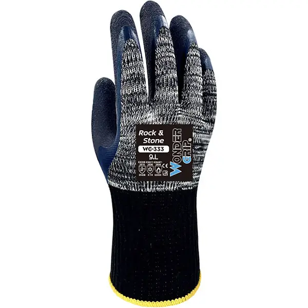 WONDER GRIP GUANTI MOD. WG-333 ROCK & STONE COLORE BLU/NERO TG 9