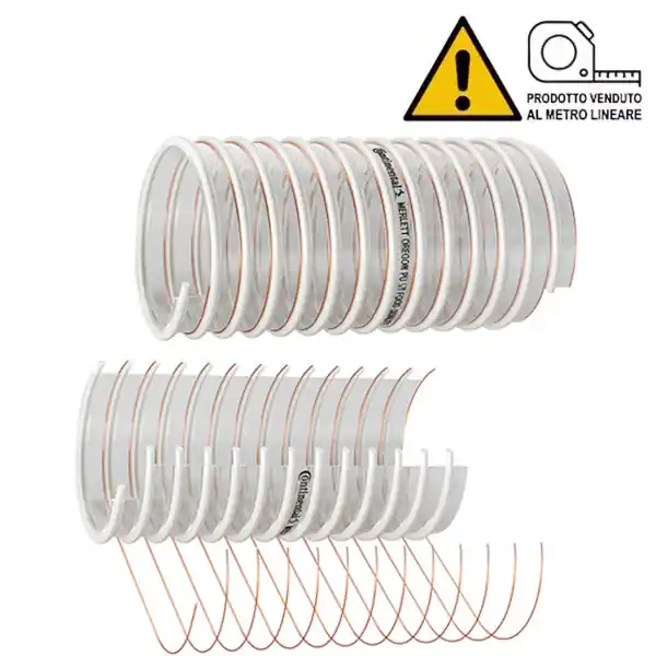 MERLETT TUBO OREGON PU ET ANTISTATICO SPIRALE PVC E RAME D.MM 40 AL MTL