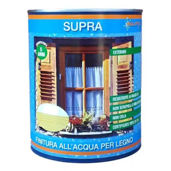 VERNITES SUPRA FINITURA OPACA ALL‘ACQUA INCOLORE G40 LT 2,5