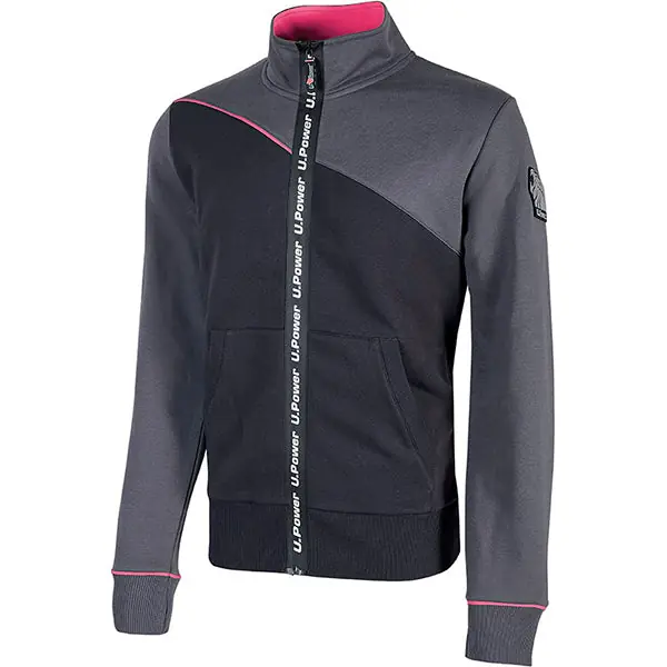 U-POWER FELPA URANUS LADY COLORE GREY FUCSIA TG.L