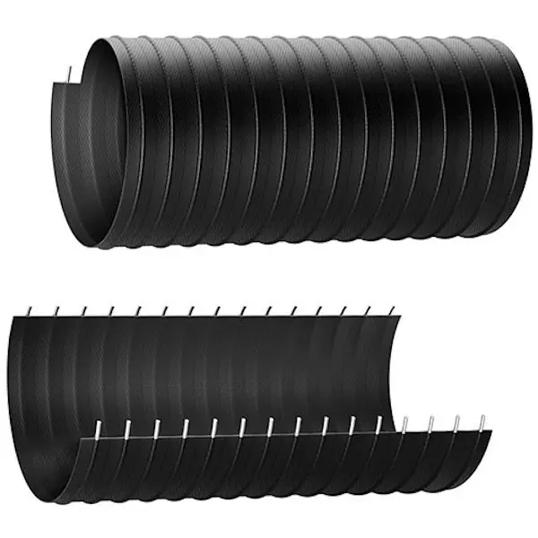 MERLETT TUBO TERMORESISTENTE PU 200°C SPIRALE ACCIAIO D.MM 83 AL MTL