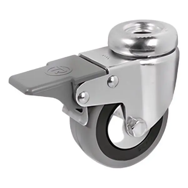 TELLURE ROTA RUOTA 37 SUPPORTO GIREVOLE CON FORO+FRENO D.MM 60 KG 50
