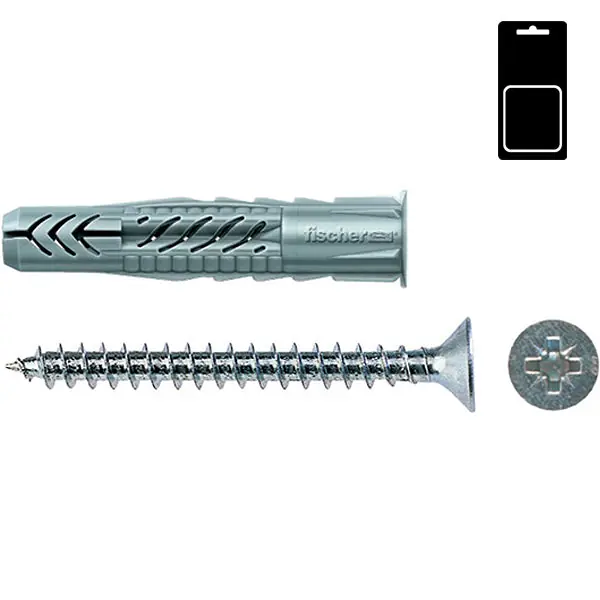 FISCHER TASSELLI IN NYLON CON VITE TSP PZ UX 8X50 S K BLISTER PZ8