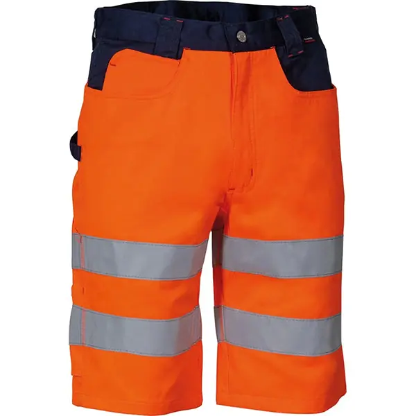 COFRA PANTALONCINO ALTA VISIBILITA‘ VISIBLE COLORE ARANCIO FLUO TG. 58*