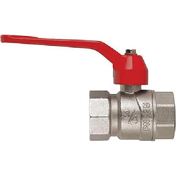 GT COMIS ART 300 VALVOLA A SFERA IN OTTONE NICHELATO CON LEVA F/F 1"1/4