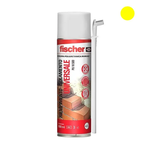 FISCHER SCHIUMA POLIURETANICA UNIVERSALE MANUALE PU 1K 500 ML500