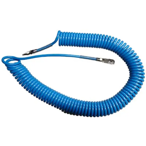 KONFIT TUBO ARIA POLIURETANO SPIRALE BLU CON RACCORDI D.MM4,0X 6 MT 7,5
