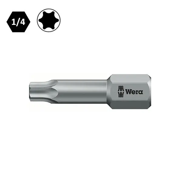 WERA INSERTO BIT 867/1 PER VITI TORX T 27X25 ATTACCO 1/4"