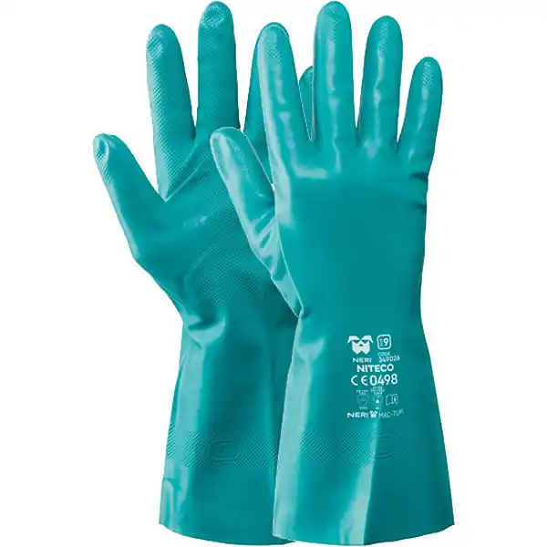 GUANTI MOD. NITECO IN NITRILE COLORE VERDE TG 9