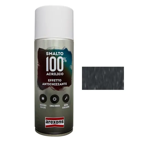 AREXONS SMALTO ACRILICO ANTICHIZZATO GRAFITE SPRAY ML400