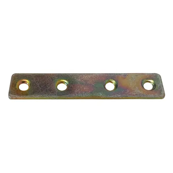 MINUTEX LASTRINA DIRITTA FORATA MM120 ACCIAIO ZINCATO CONF.PZ4