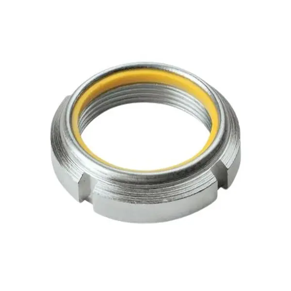 GHIERA AUTOBLOCCANTE IN ACCIAIO ZINCATO BIANCO TIPO GUK 10 M 50X1,5