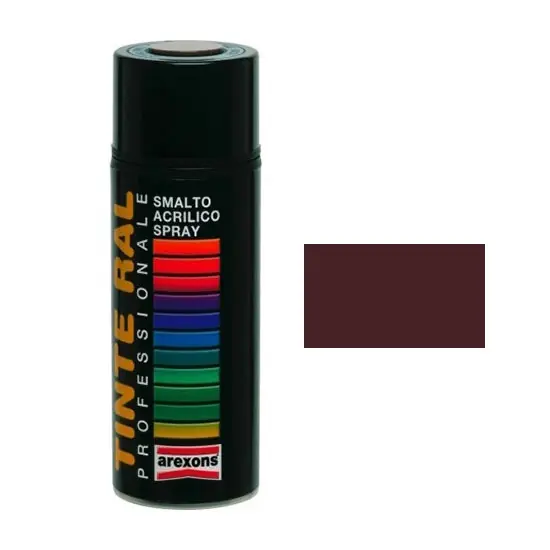 AREXONS SMALTO ACRILICO MARRONE SCURO LUCIDO RAL 8017 SPRAY ML400