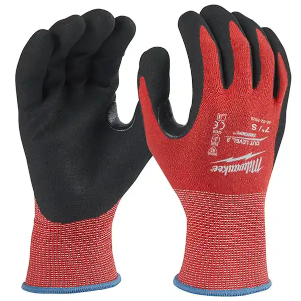 MILWAUKEE GUANTI MOD. CUT B GLOVES COLORE ROSSO/NERO TG 8 (M)