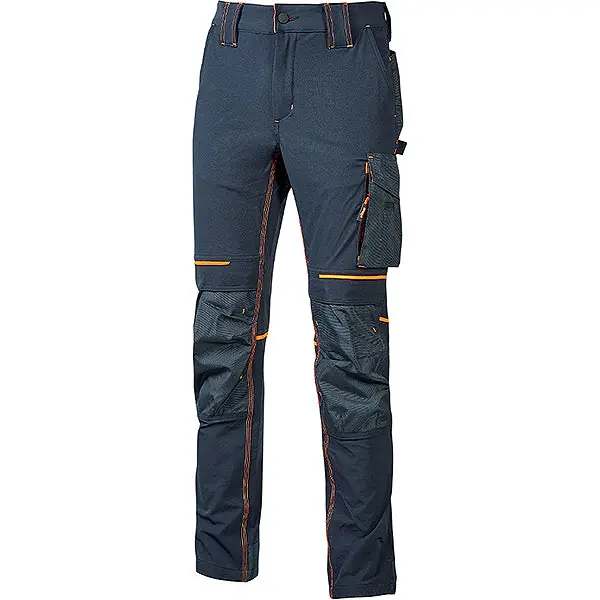 U-POWER PANTALONE IN TESSUTO ATOM COLORE DEEP BLUE TG.M