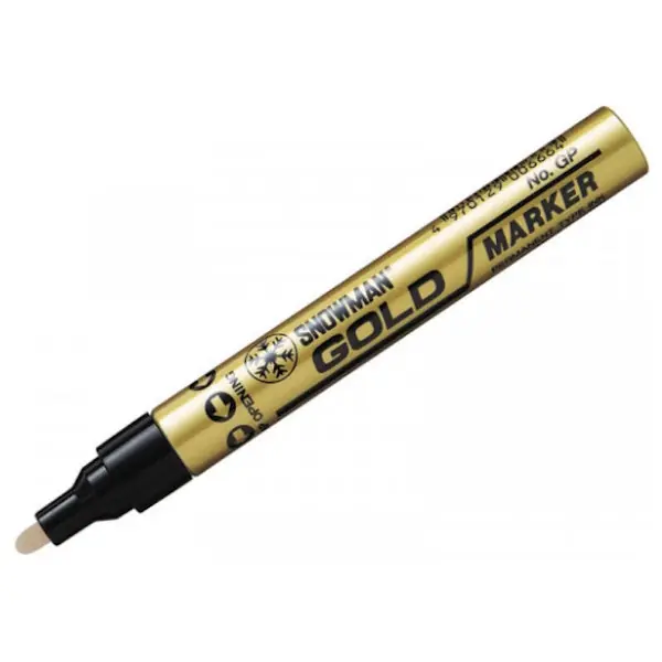 ULLMANN SNOWMAN MARCATORE PAINT MARKER PUNTA TONDA MM4,5 ORO